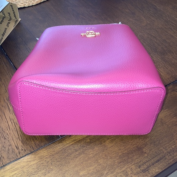 Coach Small Pebble Leather Town Bucket Bag - Picture 8 of 8